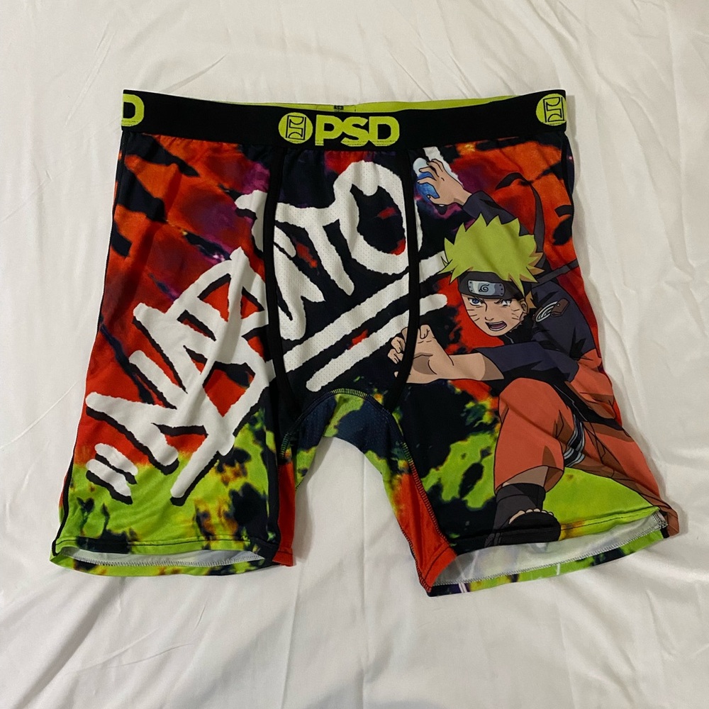 PSD Naruto Lime and Gray Boxer Briefs